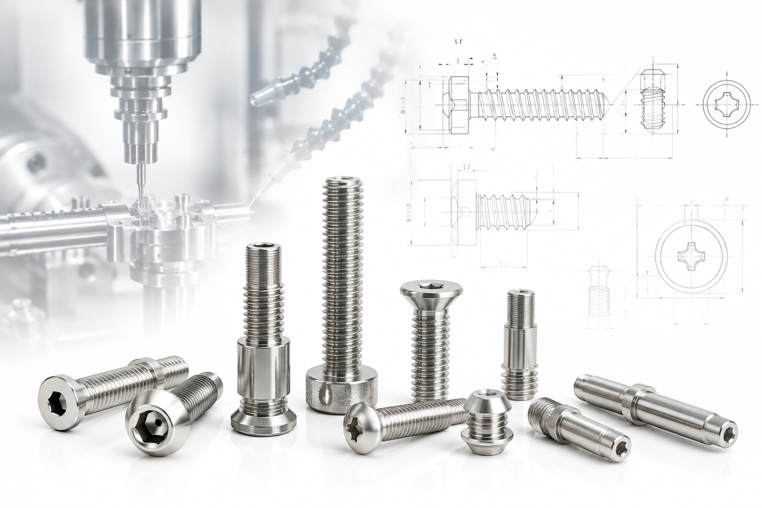 Custom CNC Machining Screws
