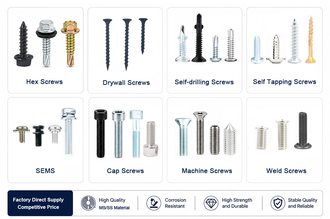 custom screws with factory direct supply